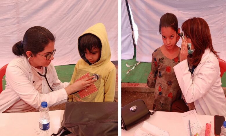 श्री महंत इन्दिरेश अस्पताल के निःशुल्क शिविर में 365 ने कराई स्वास्थ्य की जॉच