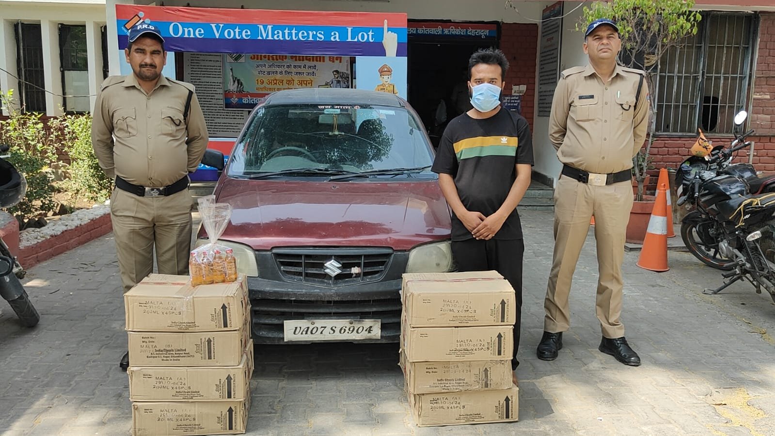 शराब तस्करी करता अभियुक्त गिरफ्तार