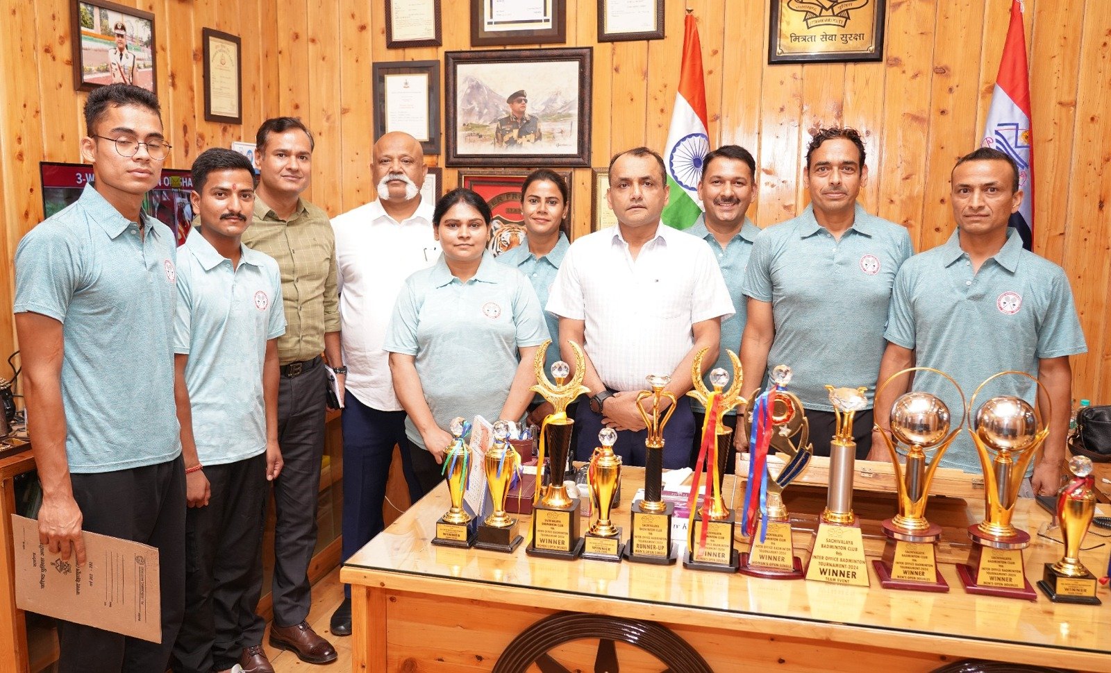 पुलिस महानिदेशक ने किया पदक प्राप्त खिलाड़ियों का उत्साहवर्धन