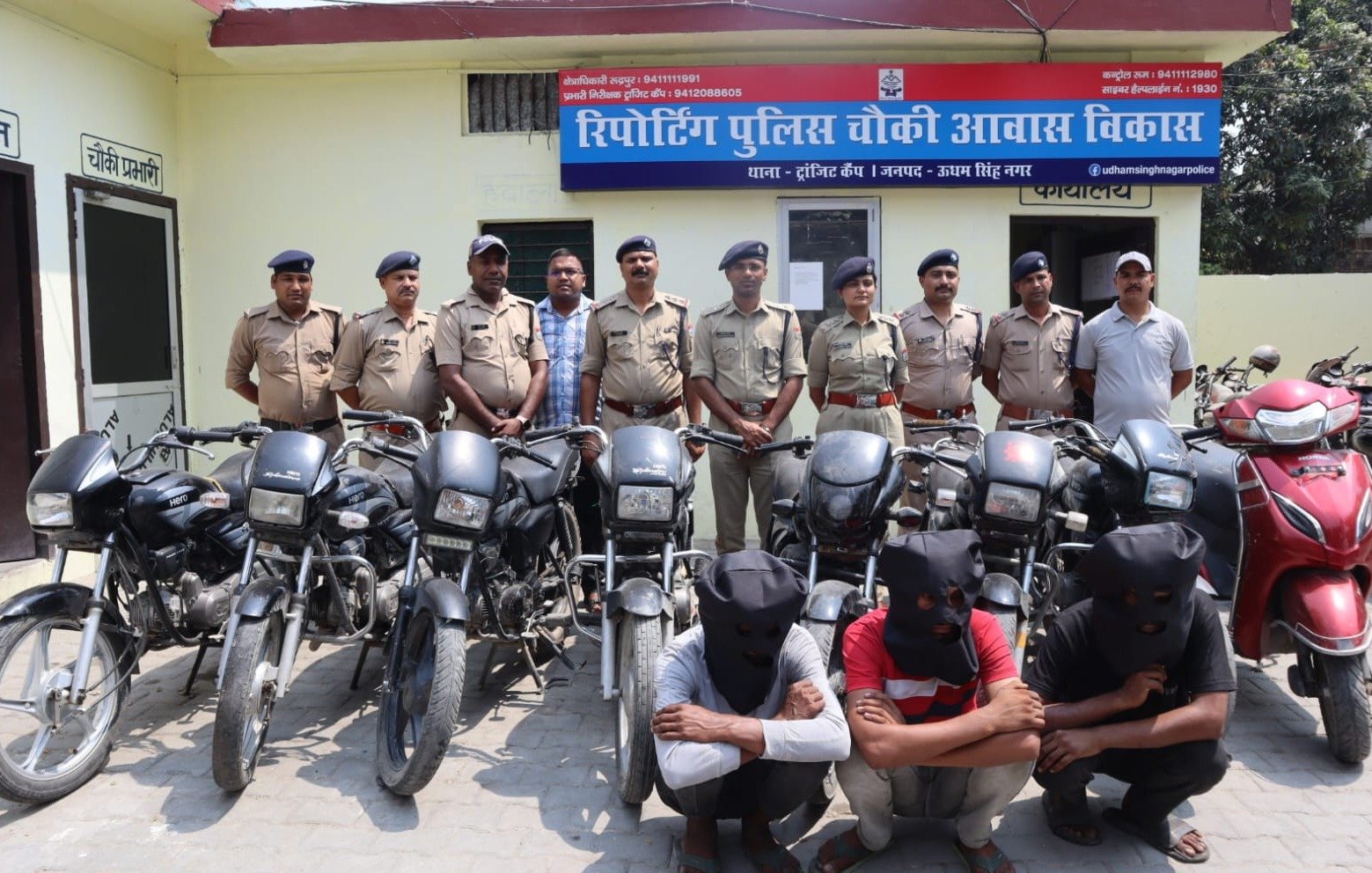 अंतर्राज्यीय वाहन चोर गिरोह का खुलासा, तीन गिरफ्तार