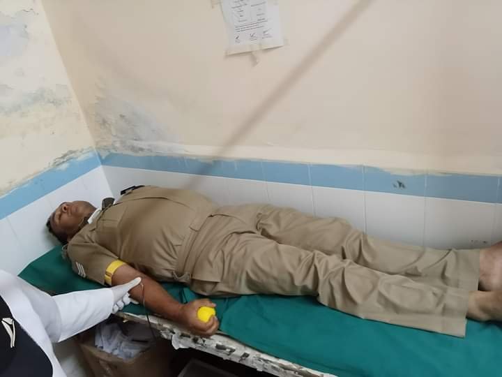 पुलिस ने किया “रक्तदान महादान” को चरितार्थ