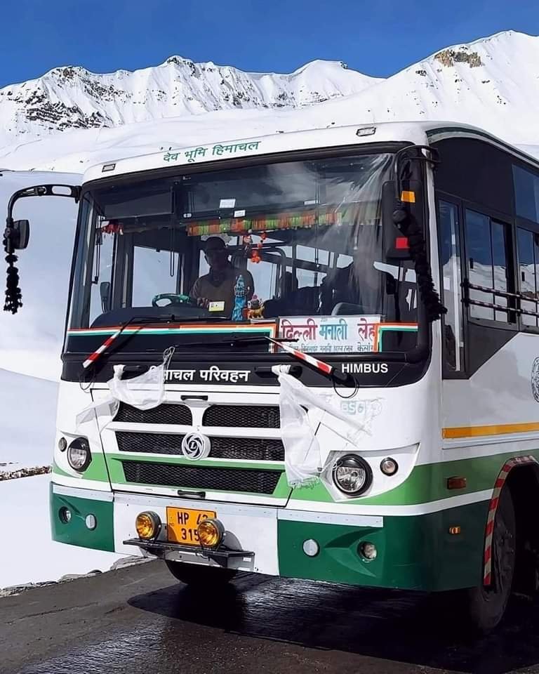 आज से शुरु हो गई रोमांचकारी दिल्ली-लेह बस सेवा