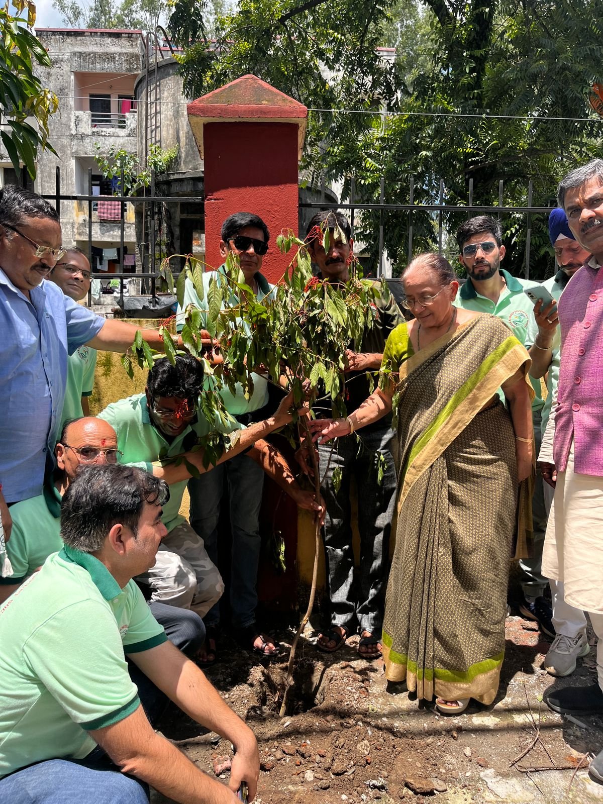 क्लीन एंड ग्रीन एनवायरनमेंट समिति ने चलाया वृहद स्तर पर वृक्षारोपण अभियान
