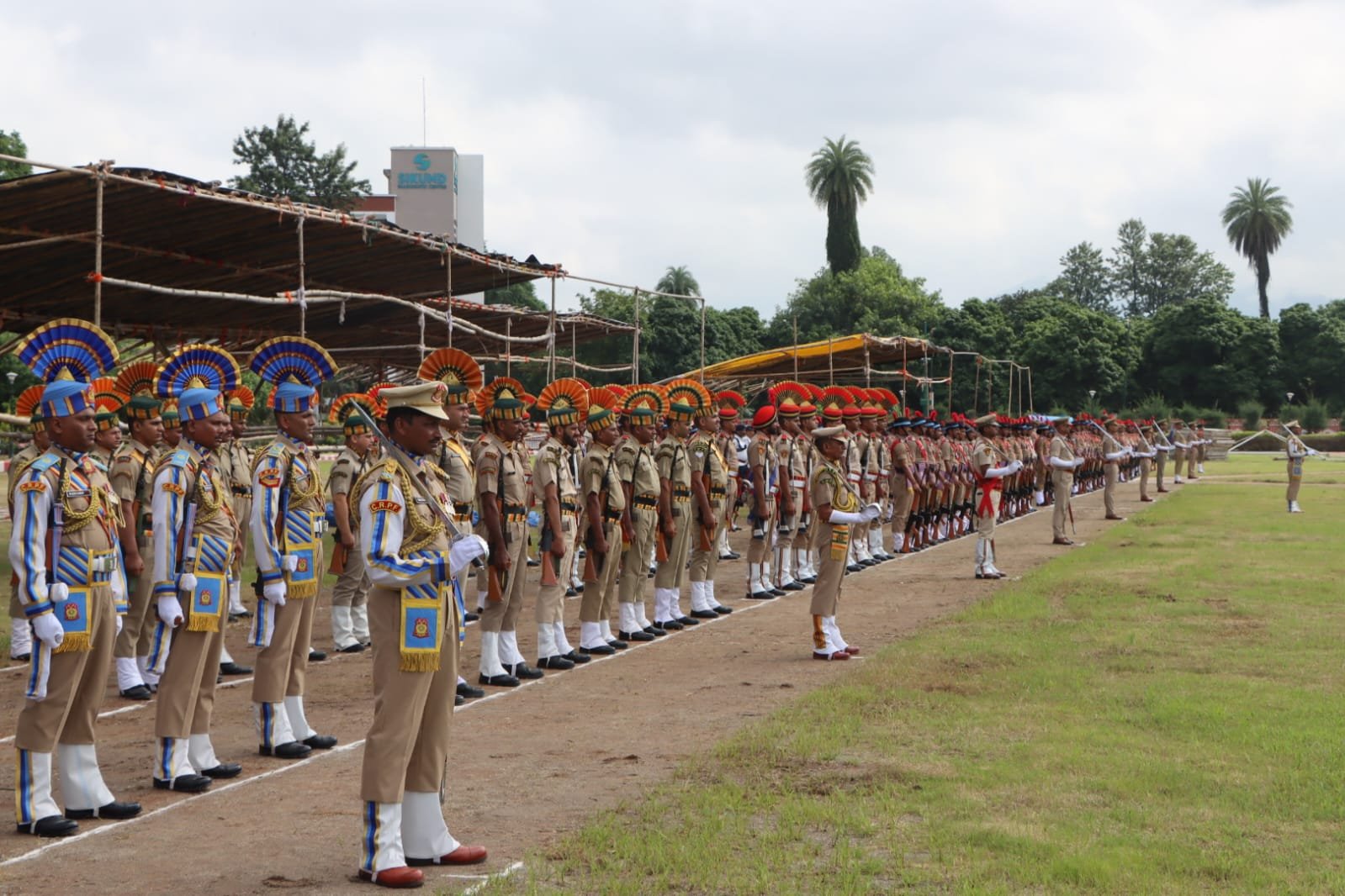 स्वतन्त्रता दिवस परेड की फुल ड्रेस रिहर्सल का एसएसपी ने किया निरीक्षण