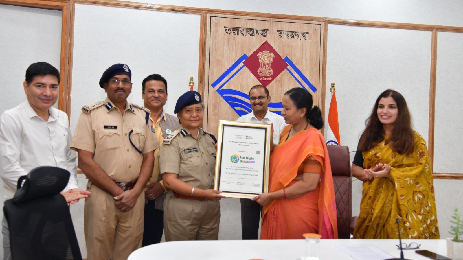 उत्तराखण्ड सचिवालय एवं जिला कारागार परिसर को ईट राईट कैम्पस घोषित किया