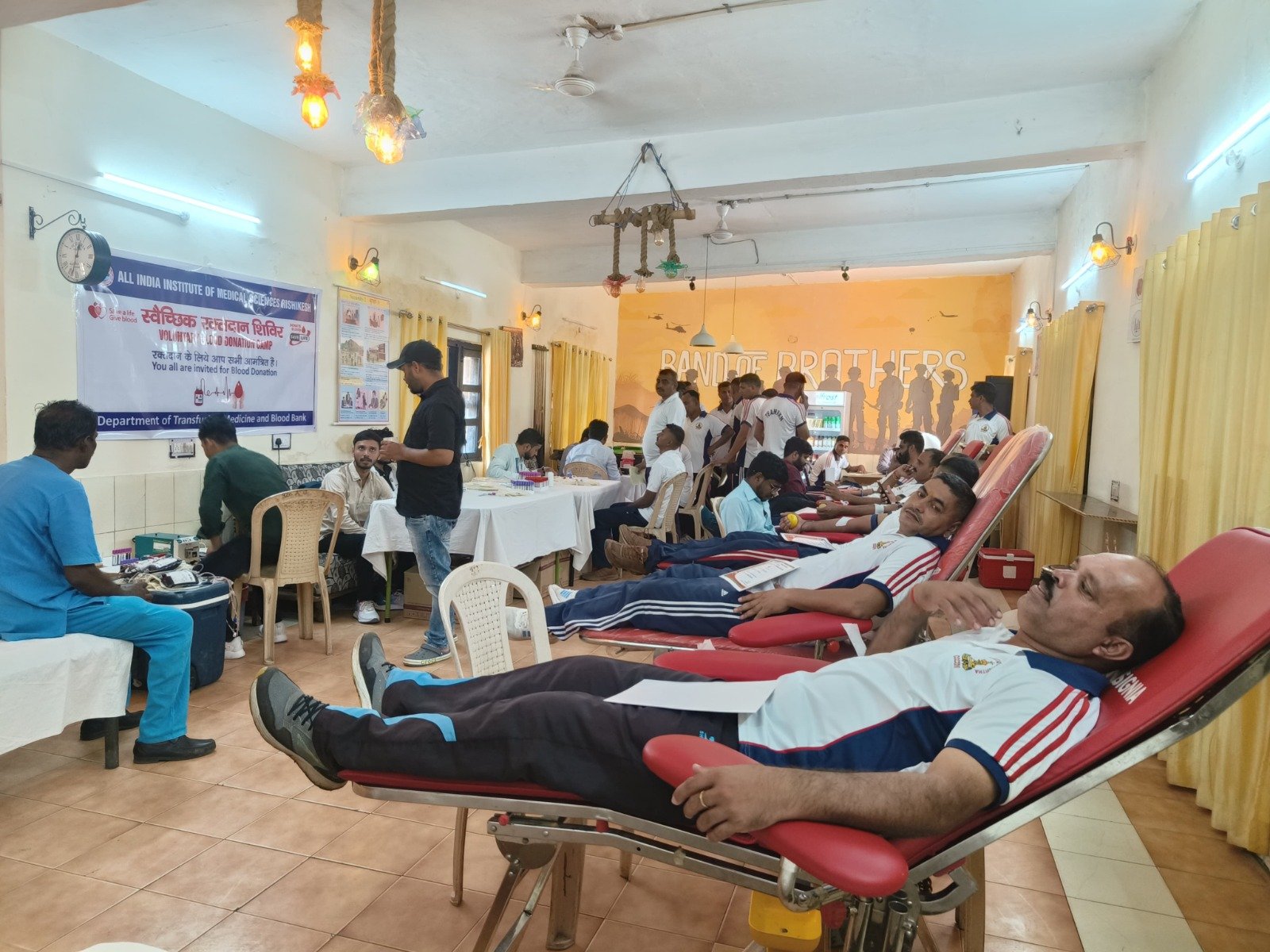 रायवाला मिलिट्री स्टेशन में रक्तदान शिविर का आयोजन