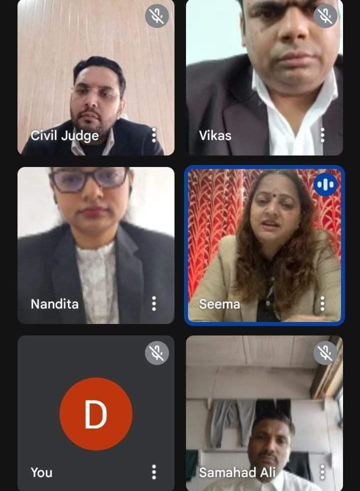 वर्चुअल माध्यम से मासिक बैठक का आयोजन वर्चुअल माध्यम से मासिक बैठक का आयोजन