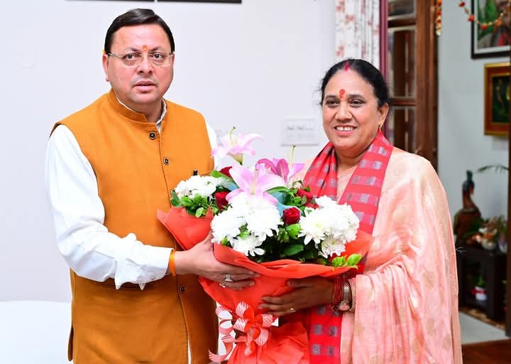 नवनिर्वाचित विधायक श्रीमती आशा नौटियाल ने की सीएम से मुलाकात