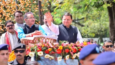 उत्‍तराखंड सरकार के तीन साल: देहरादून में निकला CM Dhami का रोड शो, दिल्ली-देहरादून एक्सप्रेसवे को लेकर कही ये बात