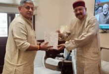 महाराज ने केन्द्रीय पंचायतीराज मंत्री से की शिष्टाचार भेंट