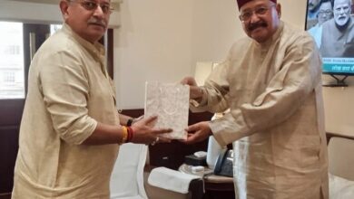 महाराज ने केन्द्रीय पंचायतीराज मंत्री से की शिष्टाचार भेंट