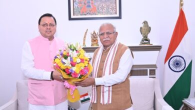 मुख्यमंत्री ने की केंद्रीय विद्युत मंत्री मनोहर लाल खट्टर से मुलाक़ात
