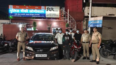 छत पर कार–बाइक स्टंट से मचा हंगामा, पुलिस ने की कार्रवाई, काटे चालान…