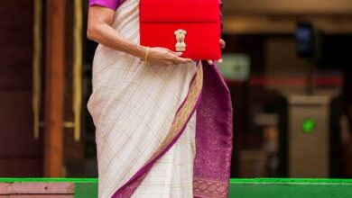 बैंगनी साड़ी में संसद पहुंचीं निर्मला सीतारमण, बजट पेश कर रचा इतिहास; टैक्स राहत से लेकर रेल और किसानों पर सबकी नजर