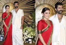 हैदराबाद में सजा सितारों का जमावड़ा: विजय देवरकोंडा और रश्मिका मंदाना के ग्रैंड रिसेप्शन में फिल्मी-राजनीतिक हस्तियों की मौजूदगी